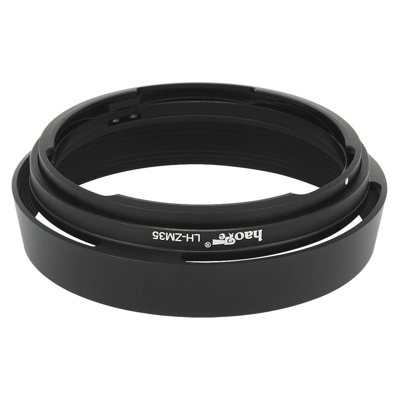 Haoge LH-ZM35 Bayonet Metal Round Lens Hood Shade Compatible with Carl Zeiss Distagon T 1.4/35 35mm f1.4 f/1.4 ZM Lens Black Round - Black