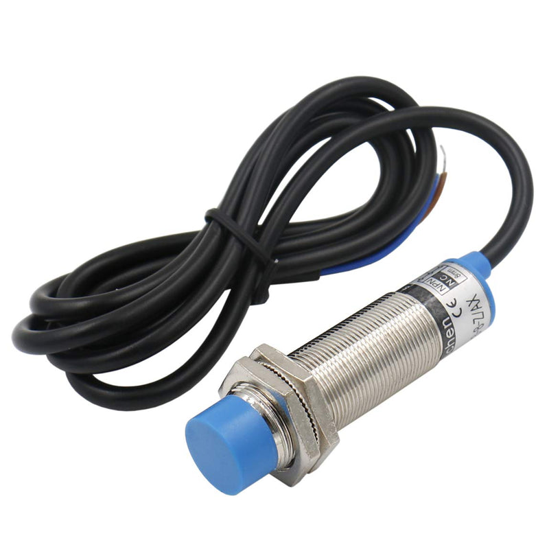 Heschen M18 Inductive Proximity Sensor Switch Non-Shield Type LJ18A3-8-Z/AX Detector 8mm 10-30VDC 200mA NPN Normally Closed(NC) 3 Wire