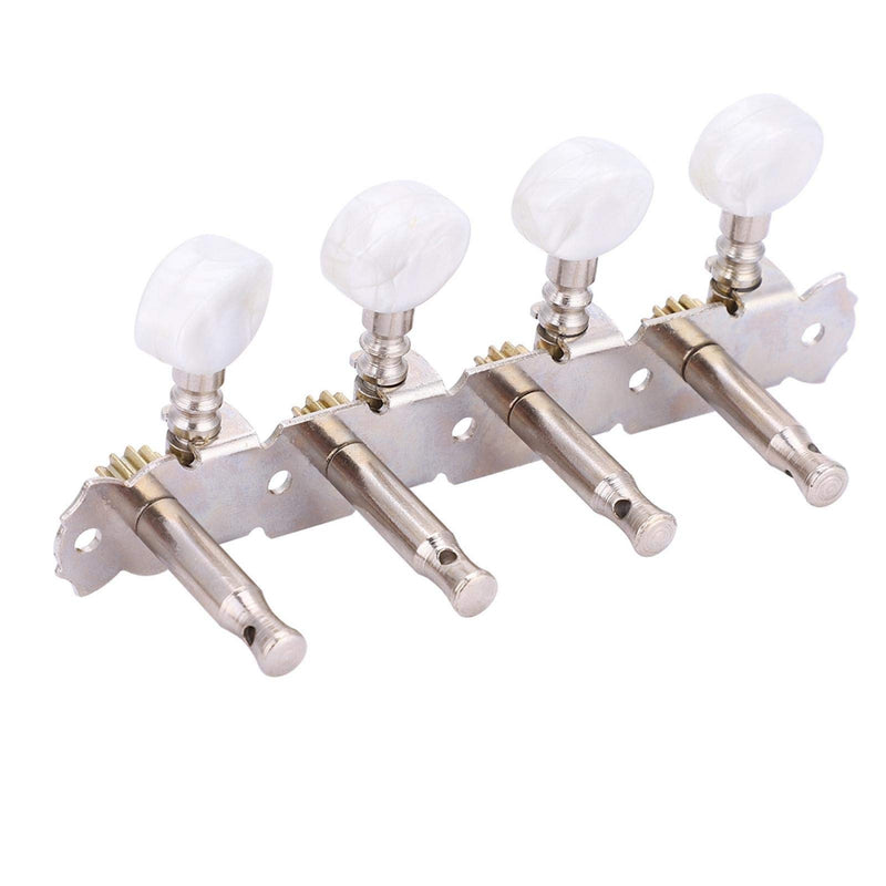 Mandolin Tuning Pegs, Steel Exquisite Workmanship Mandolin Machine Head, White And Silver Music Enthusiast Playing Music Practice for Mandolin