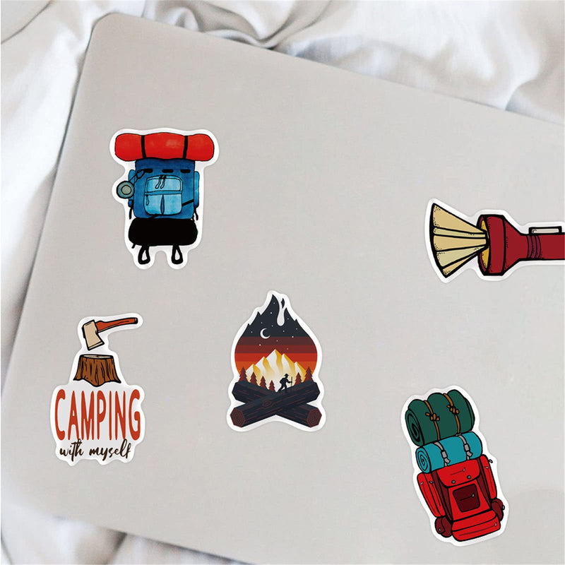 Adventure Stickers Outdoor Exercise Mountaineering Camping Stickers 50PCS Laptop Vinyl Sticker Water Bottle Car Bumper Skateboard Luggage Graffiti Decals for Adult Teens Adventurer (Adventure) Adventure