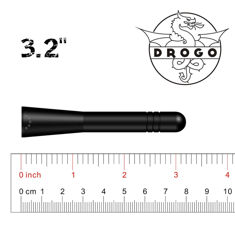 DROGO 3.2" StandX Replacement Antenna for Toyota Tacoma 1995-2016 | FM/AM Reception Enhanced | Tough Material Creative Design - Stealth Black 3.2 INCH - StandX