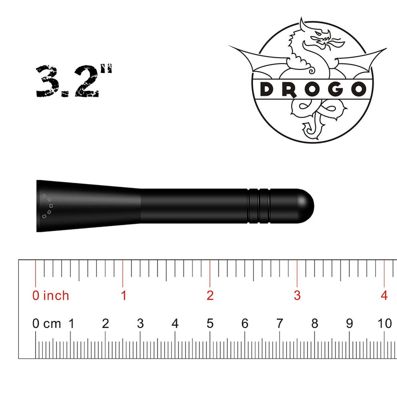 DROGO 3.2" StandX Replacement Antenna for Ford F150 1997-2018 | FM/AM Reception Enhanced | Tough Material Creative Design - Stealth Black