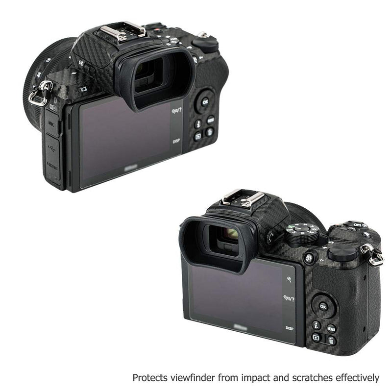 JJC Eyecup Eyepiece Eyeshade for Nikon Z50 Viewfinder Replace Nikon DK-30 Eye Cup Soft Silicone Extended Design Replaces Nikon DK-30