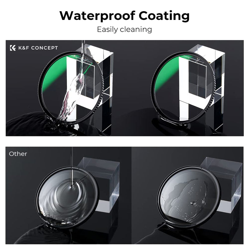 K&F Concept 82mm MC UV Protection Filter Ultra-Slim 24-Layer Multi Nanometer Coated UV Filter Waterproof for 82mm Camera Lens