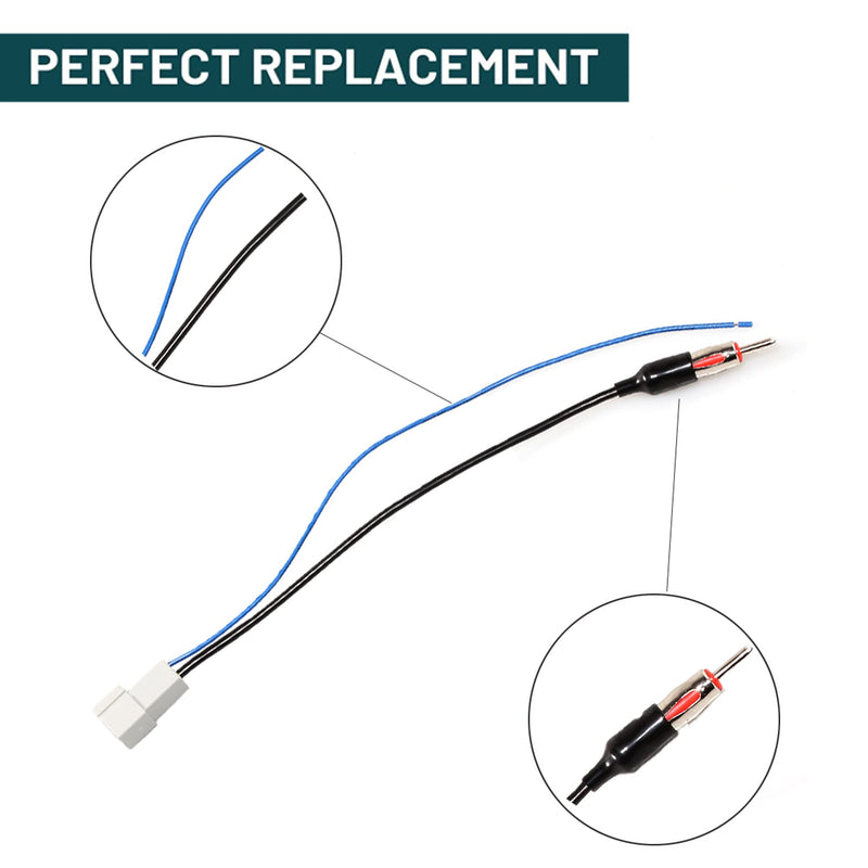 [AUSTRALIA] - Anina Antenna Adapter Wire Harness Cable for 2009-2016 Honda Accord Civic CR-V Insight Acura RDX TSX Factory Antenna Cable to Aftermarket Radio Receivers For Honda/Acura 