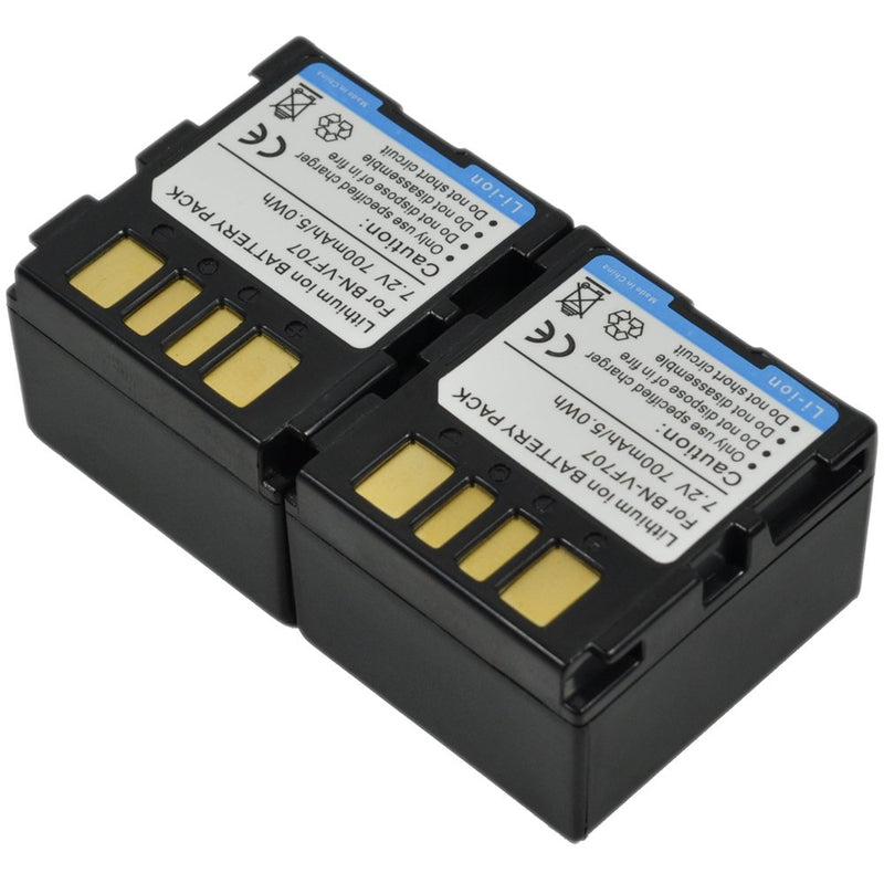 2X BN-VF707U Battery+Charger AC/DC Single for VF714U VF714 VF733U VF733 VF707 GR D275U D270U D370U D290U D250U D250 D350U GZ MG20U MG35U MG30 MG21U MG77U MG27U MG37U 0.7A