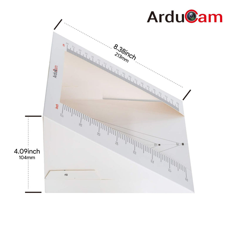 Arducam Lens Calibration Tool, Field of View (FoV) Test Chart Folding Card, Pack of 2