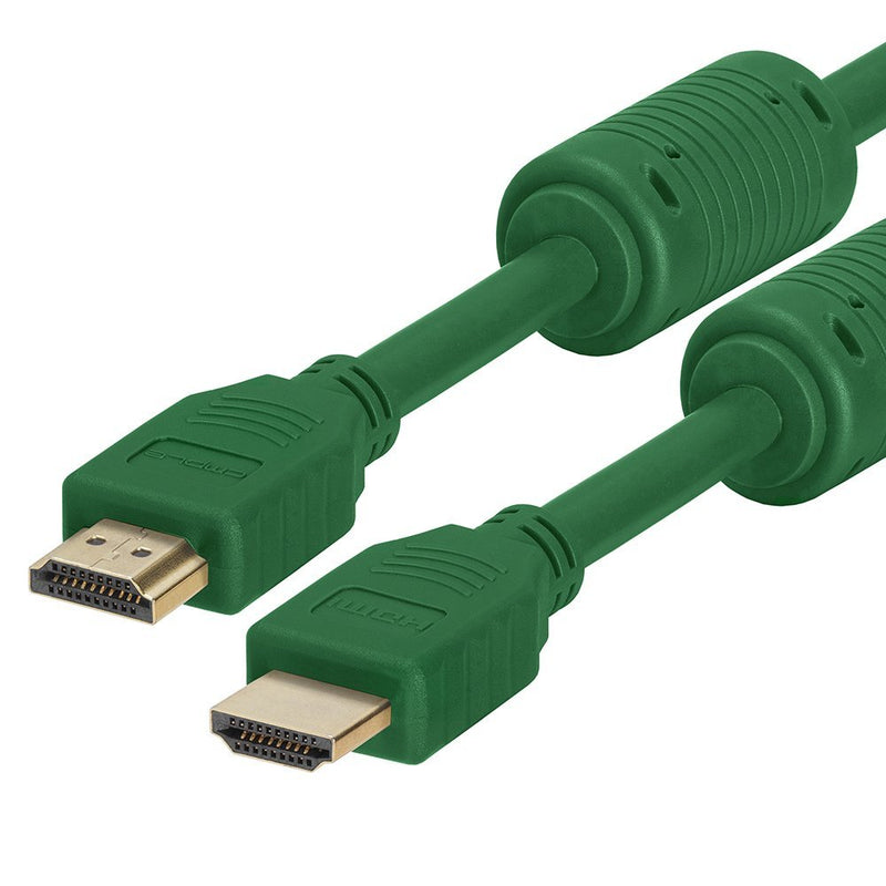 [AUSTRALIA] - Cmple - HDMI Cable 1.5FT High Speed HDTV Ultra-HD (UHD) 3D, 4K @60Hz, 18Gbps 28AWG HDMI Cord Audio Return 1.5 Feet Green 
