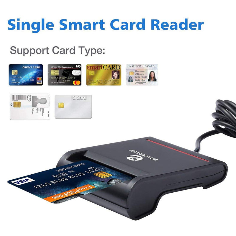 CAC Card Reader Military CAC Reader Smart Card Reader Common Access CAC Card Reader Compatible with Windows, Mac OS and Linux