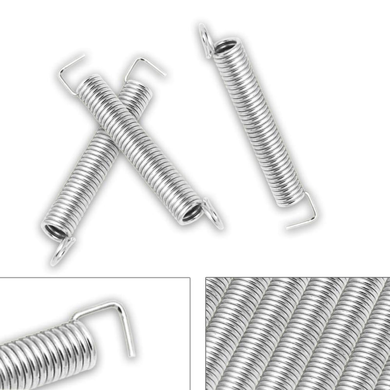 NEWMAY Pack of 10 Tremolo Springs for Electric Guitar, Tremolo Bridge Springs Guitars Parts for Stratocaster, Silver