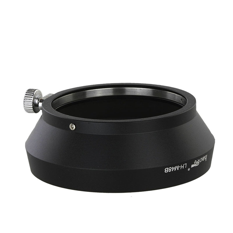 Haoge LH-M48B Metal Lens Hood Shade for Olympus M.ZUIKO Digital 17mm F1.8 17 1.8 Lens Replaces LH-48B Black Round-Black