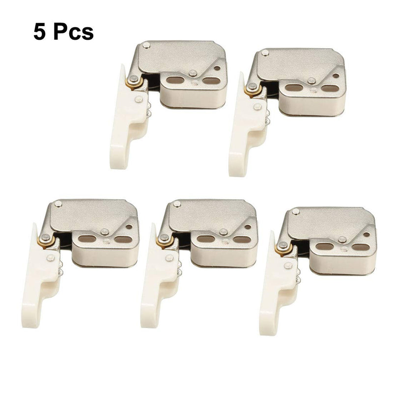 uxcell Cabinet Kitchen Spring Press Open Door Catch Brass Tip Touch Push Latch 5pcs