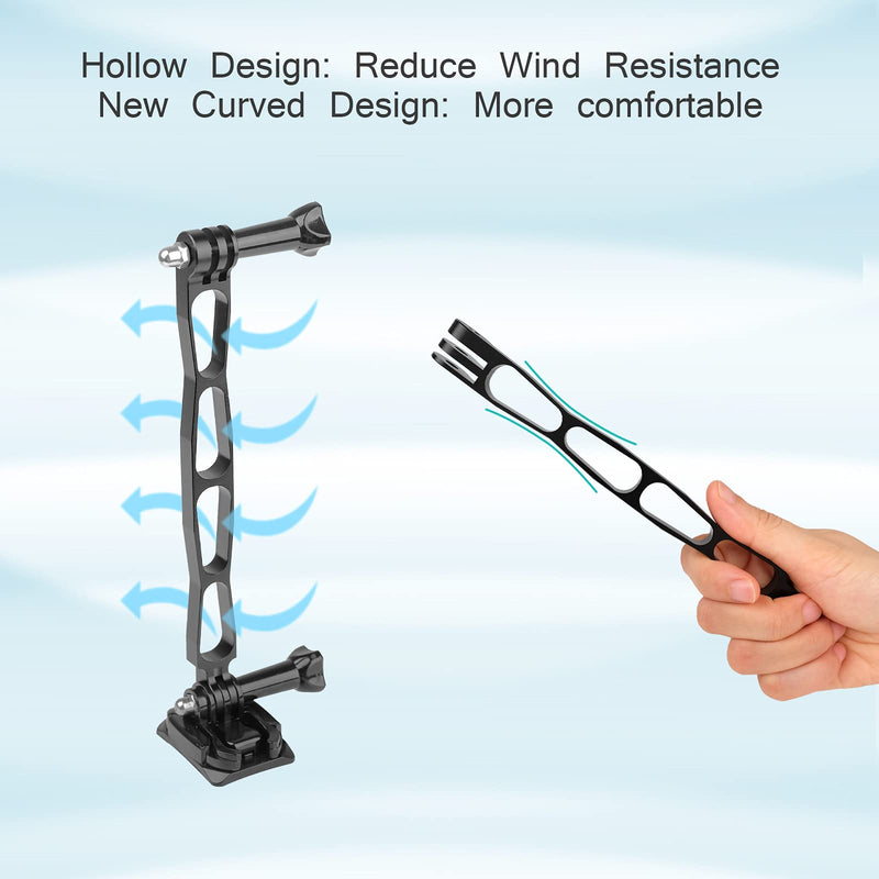 [AUSTRALIA] - Extension Arm for Gopro,Upgraded Longer Aluminum Extension Metal Pole Mount Combo 7 Packs Compatible with Gopro Hero 9 8 7 6 5, ChromLives Motorcycle/Bike Helmet Mount Extension Accessoires 