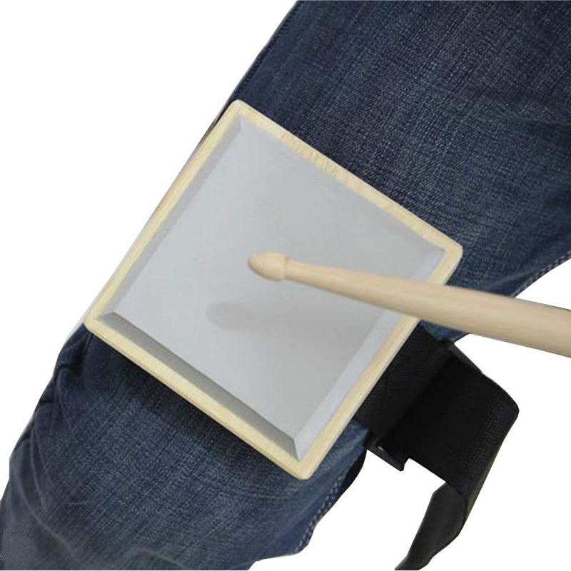 MoonEmbassy Silent Leg Drum Practice Pad with Strap,Mini Drum Practice Pad