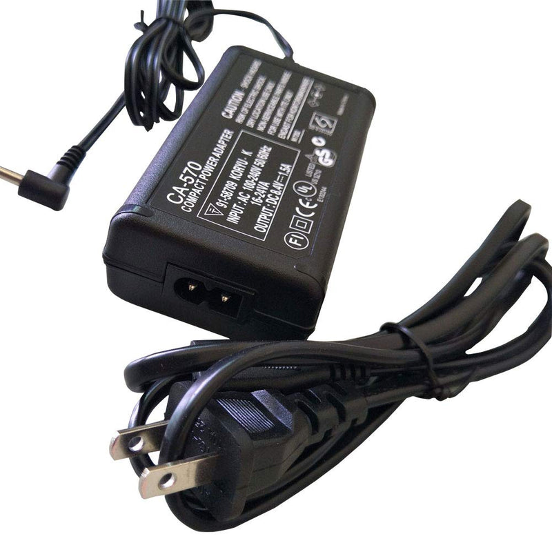 CA-570 AC Adapter Charger Compatible with Canon XA25,XA10,XA-20,Canon XA30,HG20,XH-A1,XA-30,Vixia HF100, XA11,HF G20, Vixia HF G20,FS3000,FS200,Vixia HG21,Vixia HFM31,Canon ZR60,HV30,HV20,HV20A,HV40