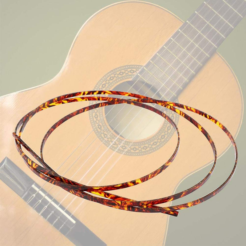 Bnineteenteam Guitar Binding Strip,Thin Guitar Binding Purfling Edging Strips Celluloid Accessories