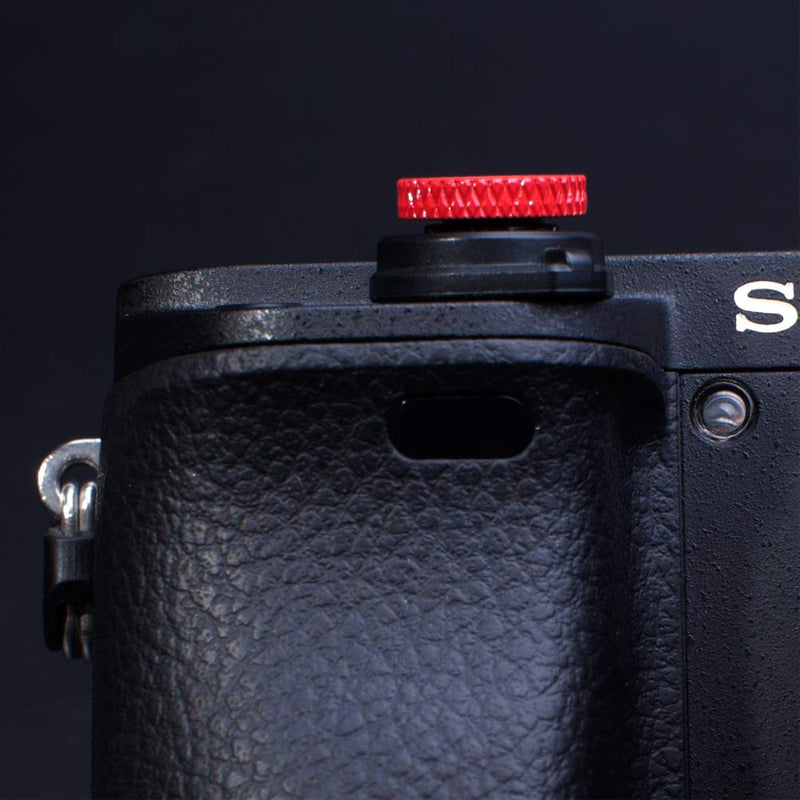 [AUSTRALIA] - VKO Camera Soft Release Shutter Button Cap Compatible with Sony ZV-1 ZV1 RX100M7 RX100M6 RX100M5 RX100M4 RX100M3 A6000 A6100 A6300 A6400 A7R A7S A7 Flat Surface Shutter Button Cameras Red(2 Pack) 