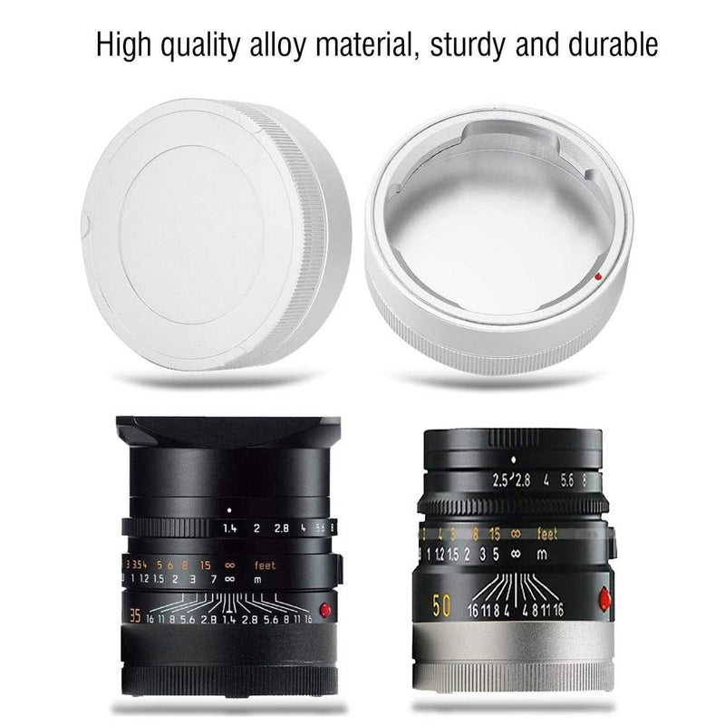 Yoidesu Professional Metal Rear Lens Cap for Leica M Mount Camera Lens (Silver) Silver