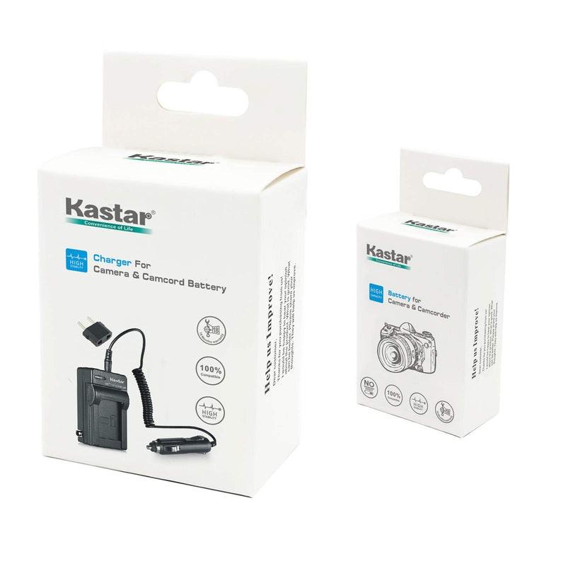 Kastar NP-FH50 Battery (1-Pack) and Charger Kit for Sony DSLR-A230 DSLR-A330 DSLR-A290 DSLR-A380 DSLR-A390 HDR-TG1E HDR-TG3 HDR-TG5/5V HDR-TG7 DSC-HX1 DSC-HX200 DSC-HX100V DCR-SX41/SX41L/SX41R