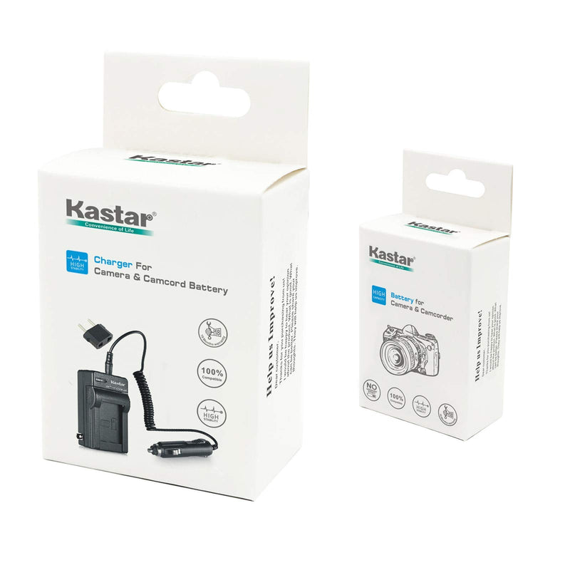 Kastar Battery (1-Pack) and Charger Kit for Panasonic Lumix CGA-S007 CGA-S007A CGA-S007A/1B CGA-S007E DMW-BCD10 DE-A25 DE-A26 & Lumix DMC-TZ1 DMC-TZ2 DMC-TZ3 DMC-TZ4 DMC-TZ5 DMC-TZ11 DMC-TZ15 DMC-TZ50