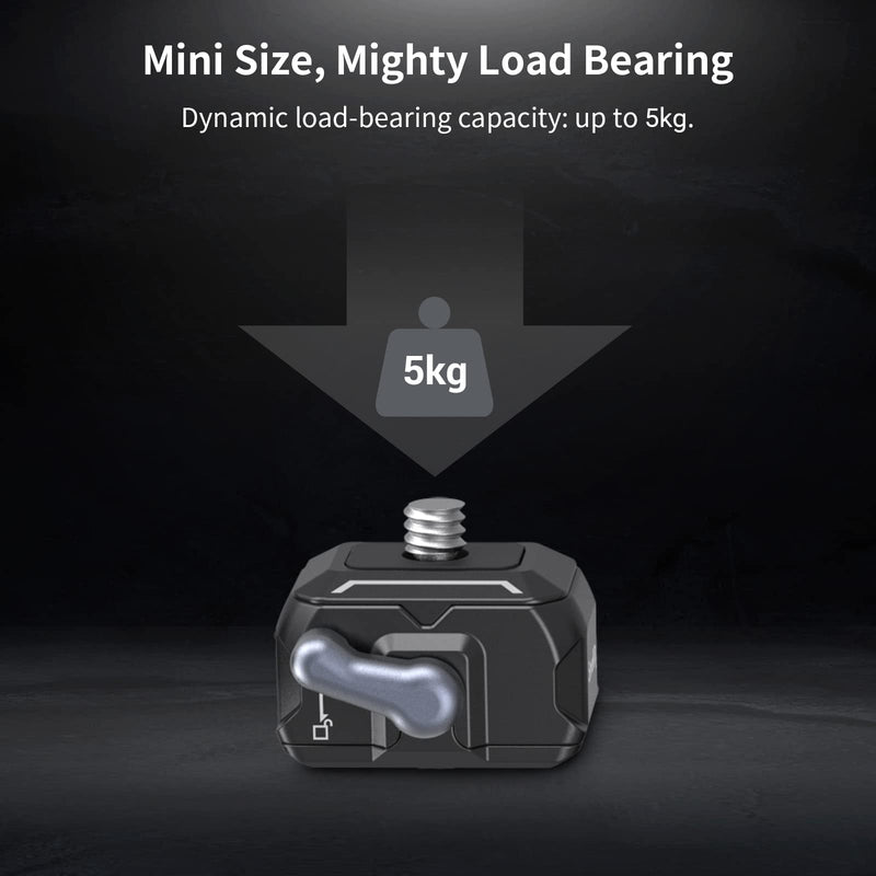 [AUSTRALIA] - SmallRig HawkLock Mini Universal Quick Release Plate, Quick Release Top Plate with 1/4"-20 Screw, Fits for Canon DSLR Camera Cage, Monitor, LED Light - 3730 QR Top Plate 