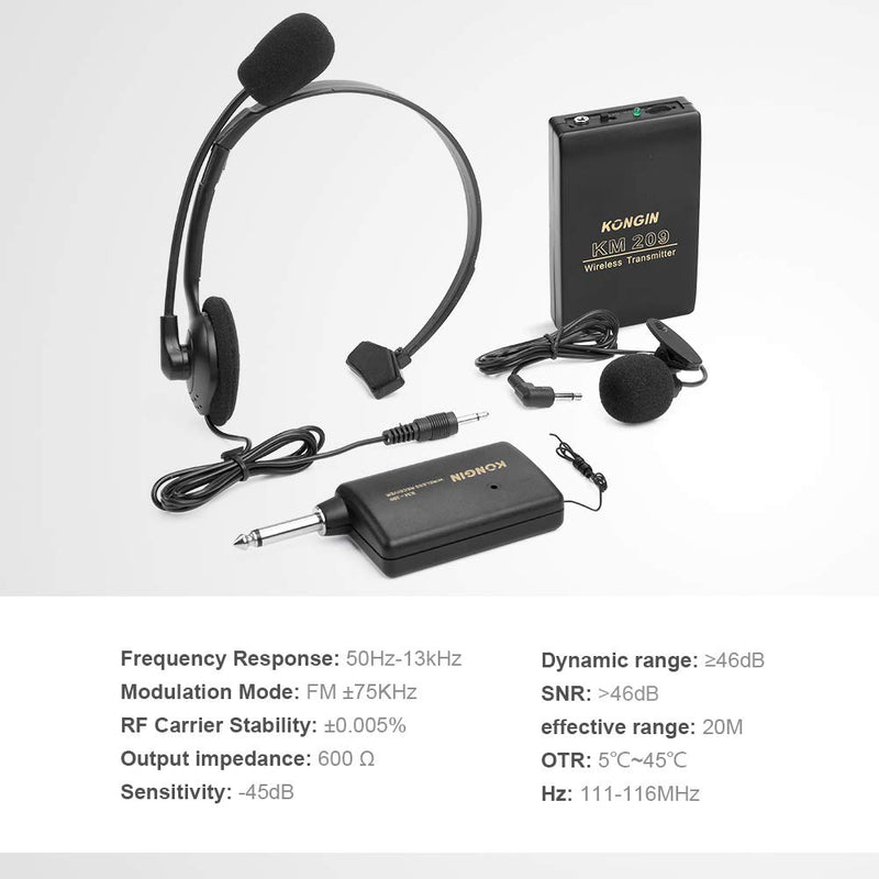 [AUSTRALIA] - AZFUNN Wireless Lavalier Lapel Microphone, Headset Mic System for Teaching, Preaching and Public Speaking 