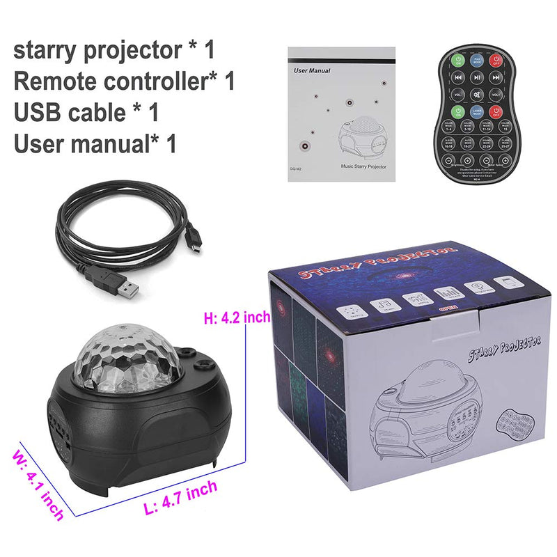 [AUSTRALIA] - Star Projector Night Light for Kids,HLLKYYLF Skylight Projector with Bluetooth Speaker, Voice Control&Remote Control,Rotating LED Ocean Wave Galaxy Projector for Bedroom Adults As Birthday Party Gifts 