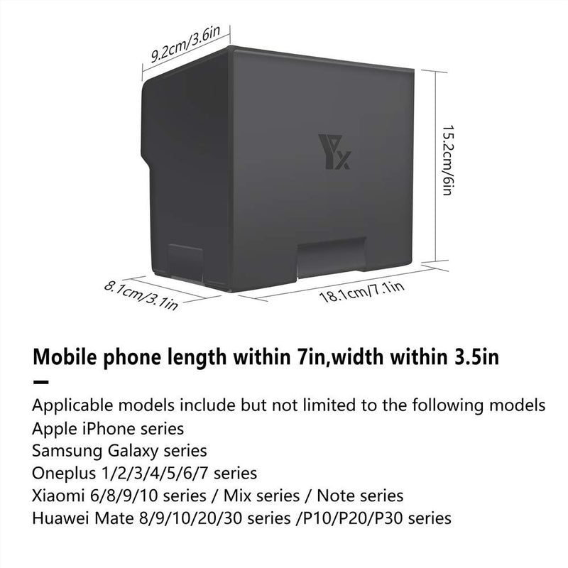 Xmipbs Remote Controller Sunshade for DJI Mavic Air 2 Mini 2 Monitor Sun Hood Compatible with Smart Phones 4.7-6.5 inch