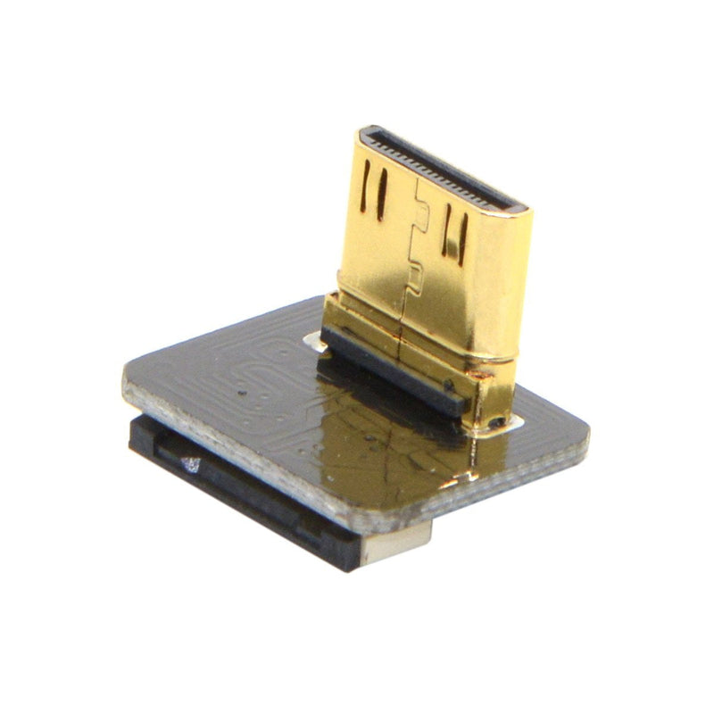JSER CYFPV Mini HDMI Type C Male Connector Down Angled 90 Degree for FPV HDTV Multicopter Aerial Photography Black Mini HDMI Down Angled