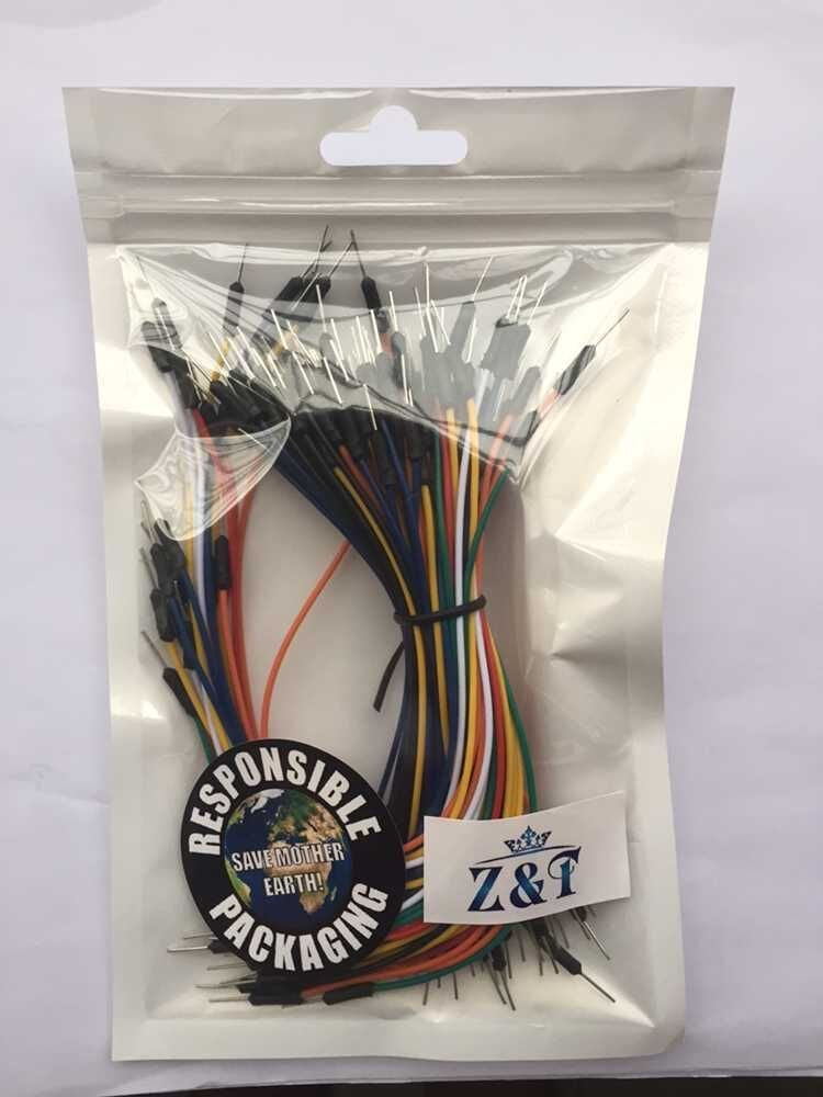Z&T Solderless Flexible Breadboard Jumper Wires M/M Package 130pcs 130