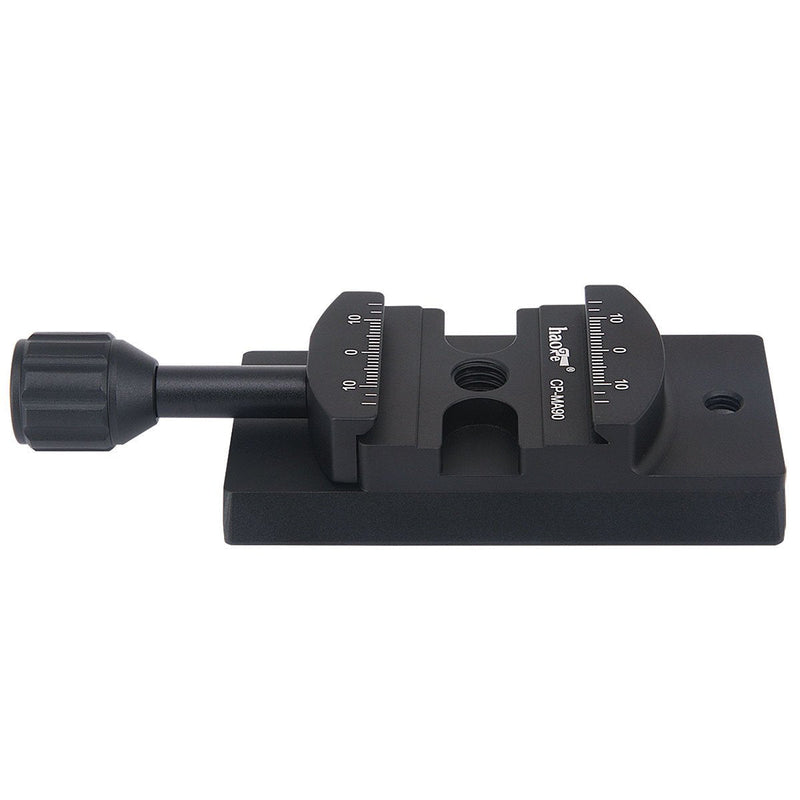 [AUSTRALIA] - Haoge CP-MA90 Quick Release Plate QR Clamp Adapter Convertor for Select Manfrotto Tripod Fluid Video Head to Arca-Swiss Compatible, Fit 501PL / Q5 / 504PLONG / 500PLONG Heads Adapter for Manfrotto Fluid Head 
