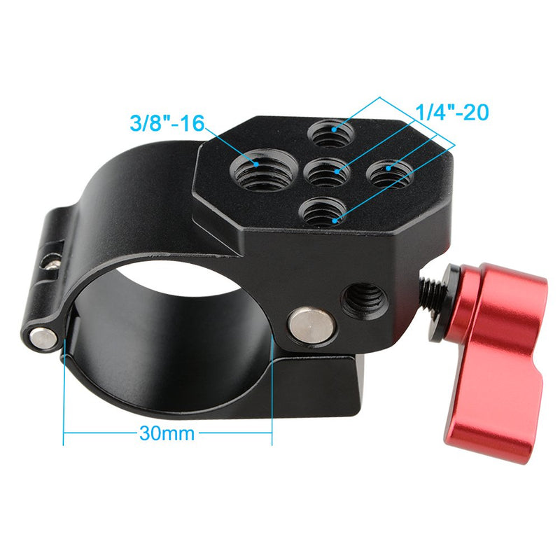 CAMVATE 30mm Monitor Mount Rod Clamp for Ronin-M Gimbal Stabilizer (Red) Red