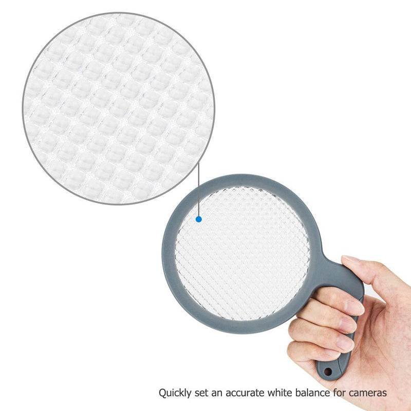 JJC Durable and Lightweight Universal White Balance Filter for Lenses up to 95mm Diameter, Certified 18% Transmission for Metering