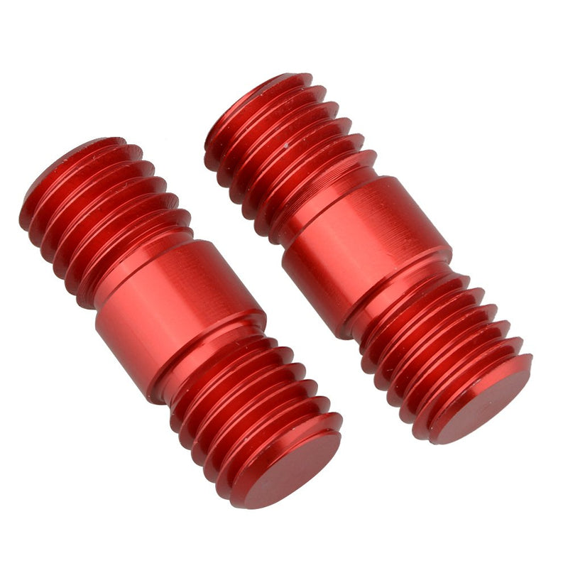 CAMVATE M12 Thread Rod Extension Connector (Red) for 15mm Rail Support System (2 Pieces)