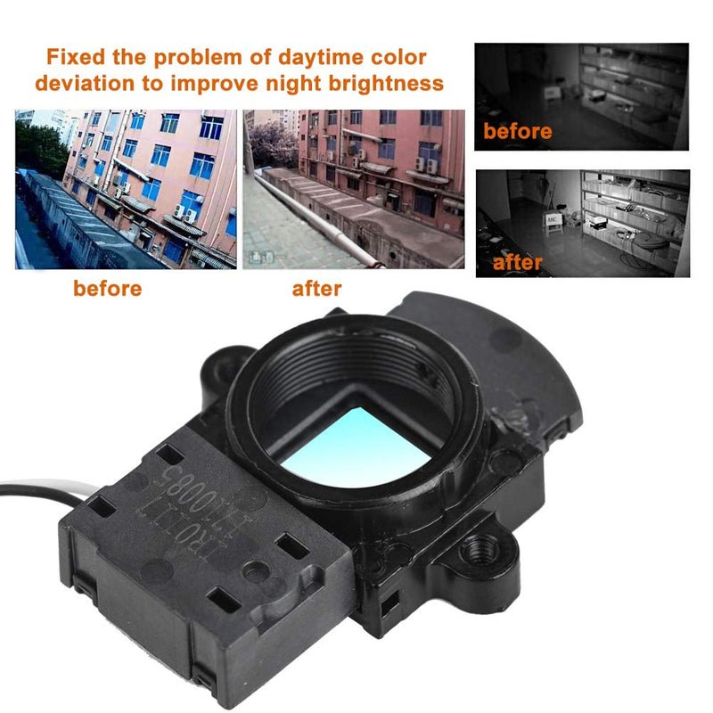 [AUSTRALIA] - ASHATA 2X IR-Cut Camera Filter Switcher,2 Pieces 3MP Small IR-Cut Day/Night Dual Filter switcher, Portable M12 IR-Cut switcher Filter Switch for Surveillance Camera IP Camera Black 