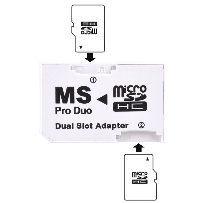 UCEC Dual Slot Micro SD/SDHC to Memory Stick Pro Duo Adapter for PSP Sony