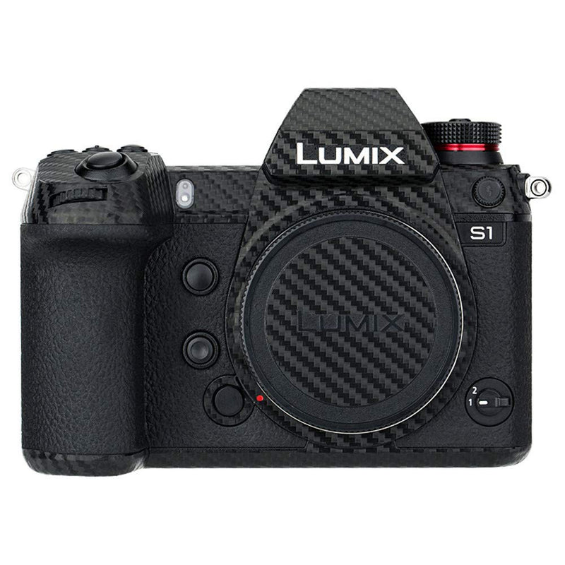 Anti-Scratch Anti-Wear Camera Body Skin Cover Protector Film for Panasonic Lumix DC-S1 DC-S1R S1 S1R Digital Camera - Carbon Fiber Black