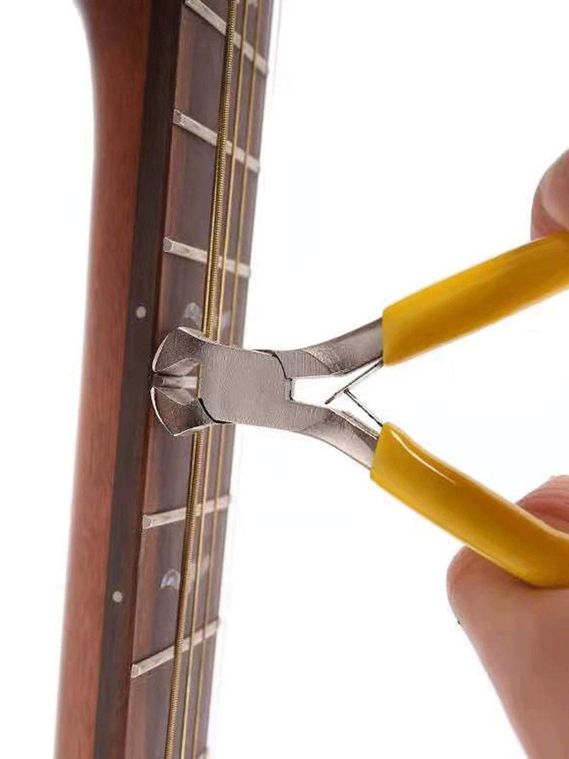 AYUBOUSA Guitar Plier Stainless Steel Fret Wire Nipper Puller Plier Bridge Pin Plier Cut Luthier Tools Guitar Repair Tool 5" 2011-dq01