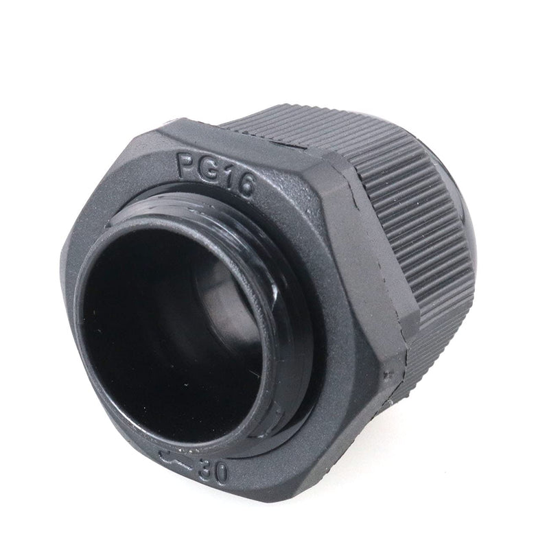 E-outstanding 25Pcs Plastic Waterproof Connector Gland, PG7 PG9 PG11 PG13.5 PG16 Cable Gland Connectors Cable Gland Joints With Gaskets, Black