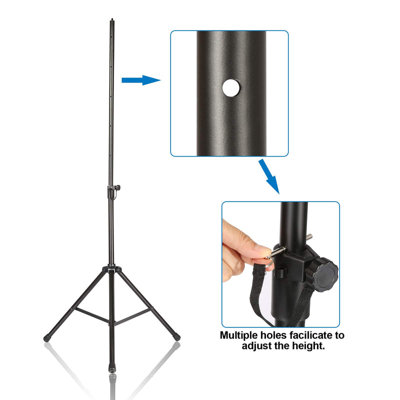 Microphone Stand, AGPtEK Wind Screen Bracket Stand with Adjustable and Non-slip Tripod Base (Black)