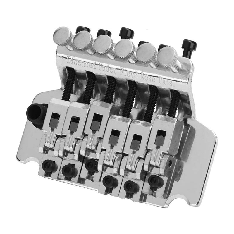 Tremolo Bridge System Double Locking Tremolo System Vibrato Bridge for Electric Guitar for Electric Guitar(Chrome silver) Chrome silver