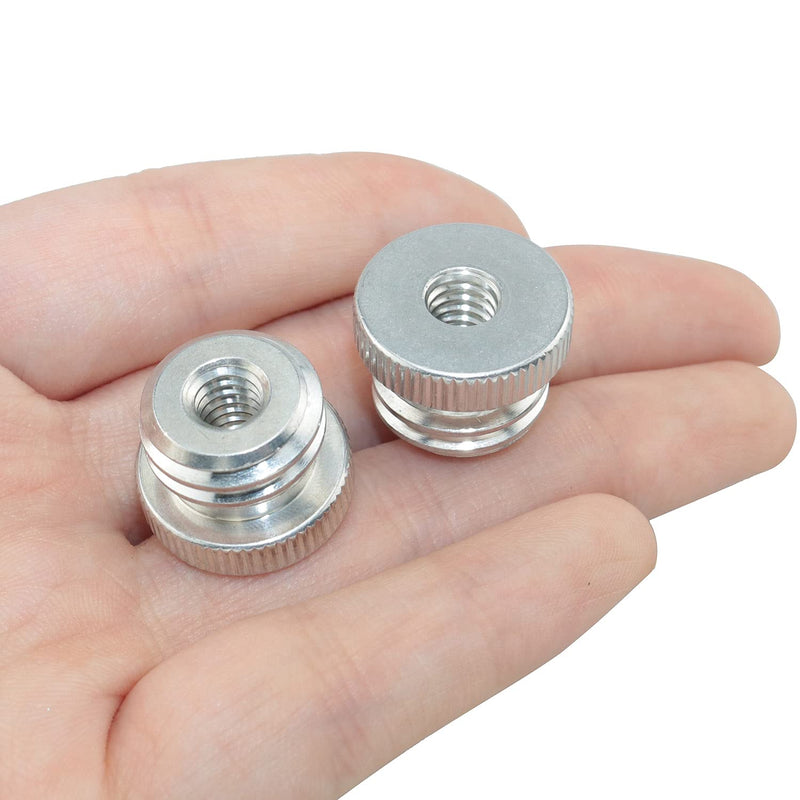 [AUSTRALIA] - LUORNG 2PCS 1/4'' Female to 5/8'' Male Threaded Screw Adapter for Microphone Stand Mount Tripod Laser Level Bosch Adapter 