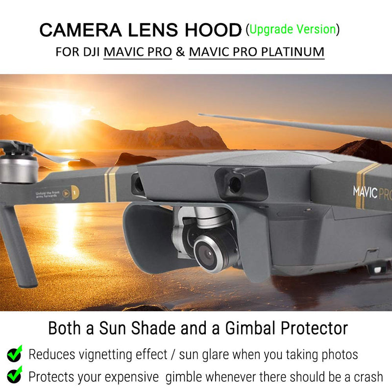 Arzroic Mavic Pro Lens Hood Sun Shade Gimbal Cover Camera Protector Guard Accessories for DJI Mavic Pro/Platinum