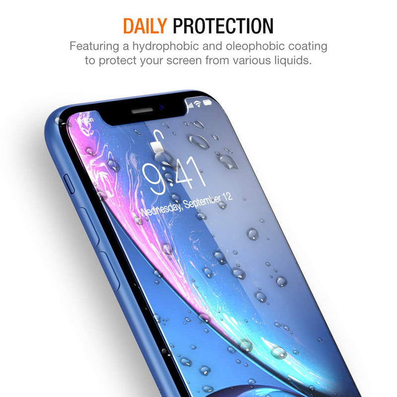 Trianium (3 Packs) Compatible with Apple iPhone 11 Screen Protector, iPhone XR Screen Protector, Premium HD Clarity 0.25mm Tempered Glass Film For iPhone 11 / XR w/Installation Alignment Case (3-Pack)