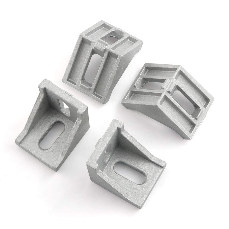 PZRT 4pcs Inside Corner Bracket Gusset,4040 Series Aluminum Extrusion Profile L Shape Right Angle Connector