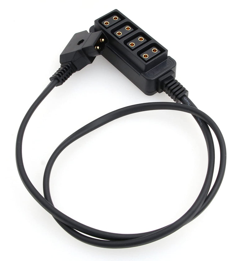 ZBLZGP D-tap B Type to 4 Port D-tap Female Splitter Power Cable for ARRI RED Cameras|Anton-Bauer V-Mount Battery Straight Cable