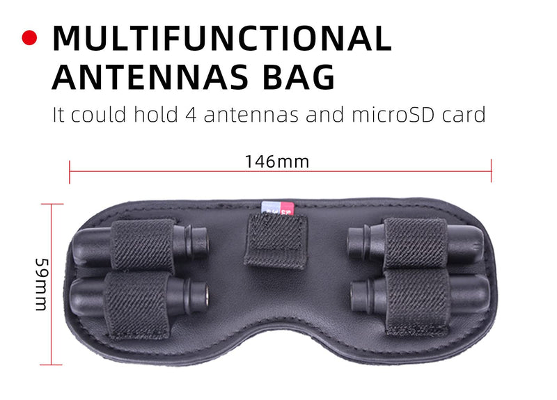 CZFRIEND Goggles V2 Protective Cover Dust-Proof Sun Protection Antenna Memory Card Storage Bag Storage Bag with Lens Protective Film for DJI FPV goggle cover+ lens protective film