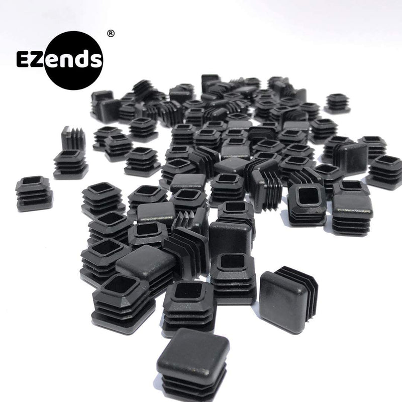 3/4 Inch Square Tubing End Cap 100PK (14-20 Gauge Wall Tubing) Plastic Plugs/Square End Caps/Plastic End Caps/Square Plug/Square Plastic Plug/ by EZENDS … (100) 100 14/20 Gauge