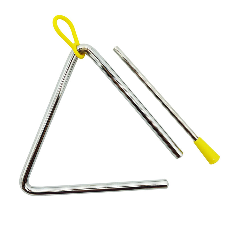 Doubletwo 2pcs Musical Triangle, 5 Inch Percussion Triangle Musical Instrument for Kids