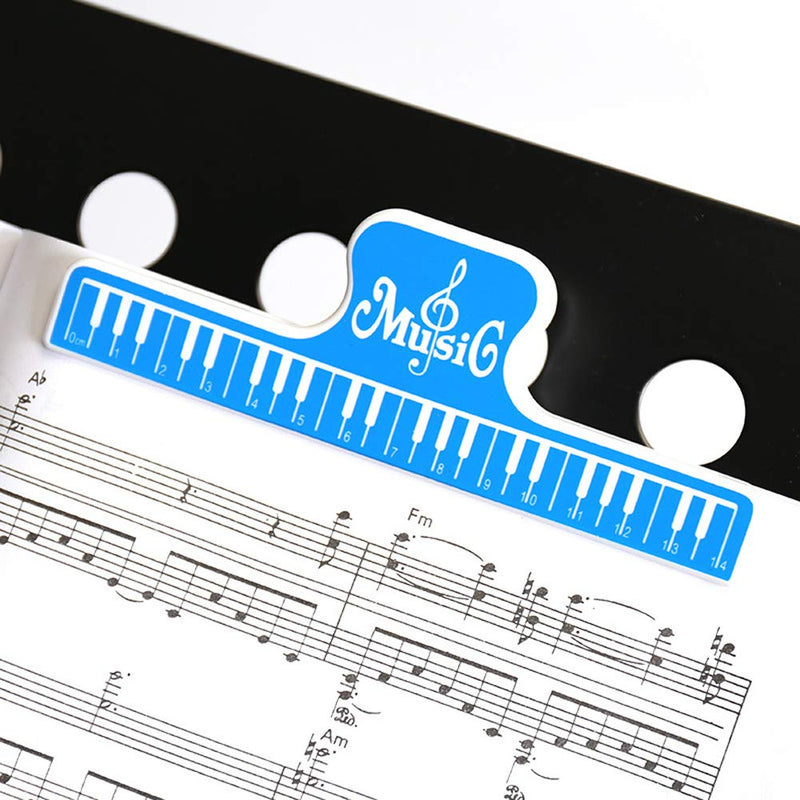 [AUSTRALIA] - 4 Pieces Music Sheet Clip Music Book Clip Music Page Holder Music Book Note Clip Music Book Page Holder Piano Clip Holder for Sheet Music Stands, Multicolor 